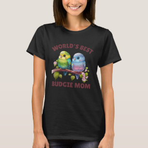 Budgie Mom Budgerigar Parakeet Vogel 35 T-shirt