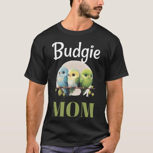Budgie Mom Budgerigar Paraket Vogel Pullover Hoodi (Voorkant)