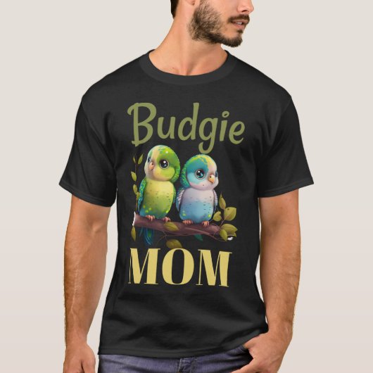 Budgie Mom Budgerigar Paraket Vogel Pullover Hoodi (Voorkant)