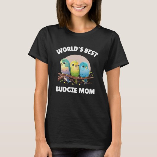 Budgie Mom Budgerigar Paraket Vogel Pullover Hoodi (Voorkant)