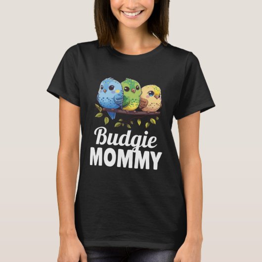 Budgie Mom Budgerigar Paraket Vogel Pullover Hoodi (Voorkant)
