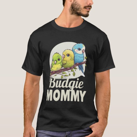 Budgie Mom Budgerigar Paraket Vogel Pullover Hoodi (Voorkant)
