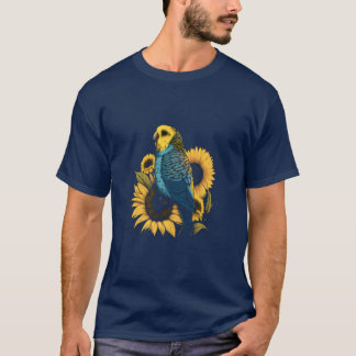 Budgie Mom Budgerigar Zonnebloem Parkiet Vogeljong T-shirt
