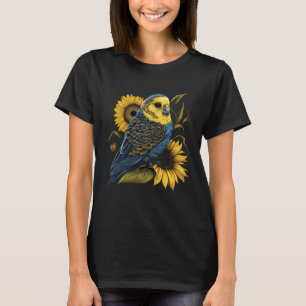 Budgie Mom Budgerigar Zonnebloem Parkiet Vogelmot T-shirt