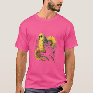 Budgie Mom Budgerigar Zonnebloem Parkiet Vogelpret T-shirt