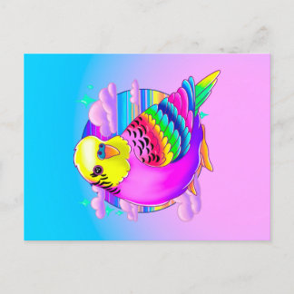 Budgie Neon Briefkaart