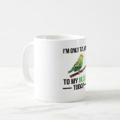 Budgie Owner Budgie Lover Parakeet Bird Budgerigar Koffiemok (Voorkant links)