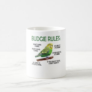 Budgie Owner Budgie Lover Parakeet Bird Budgerigar Koffiemok