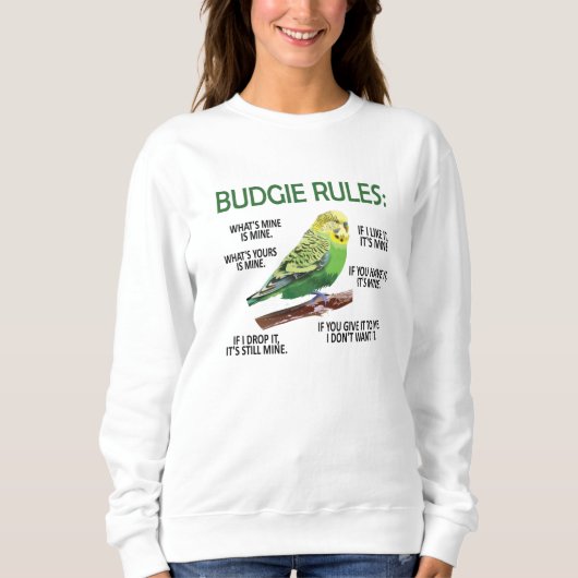 Budgie Owner Budgie Lover Parakeet Bird Budgerigar Trui (Voorkant)