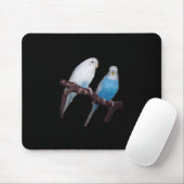 Budgie pair mousepad muismat (Met muis)