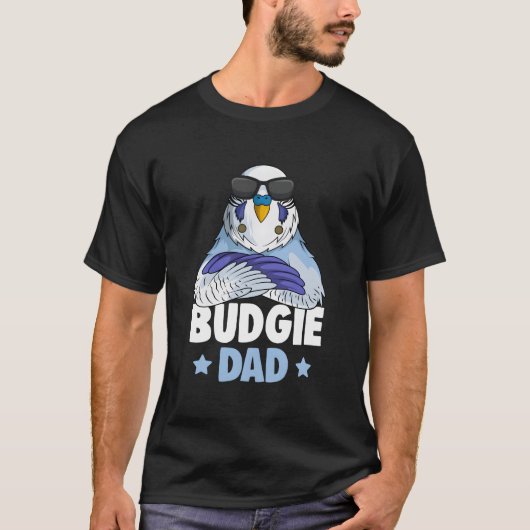 Budgie Papa Grasparkiet T-shirt (Voorkant)