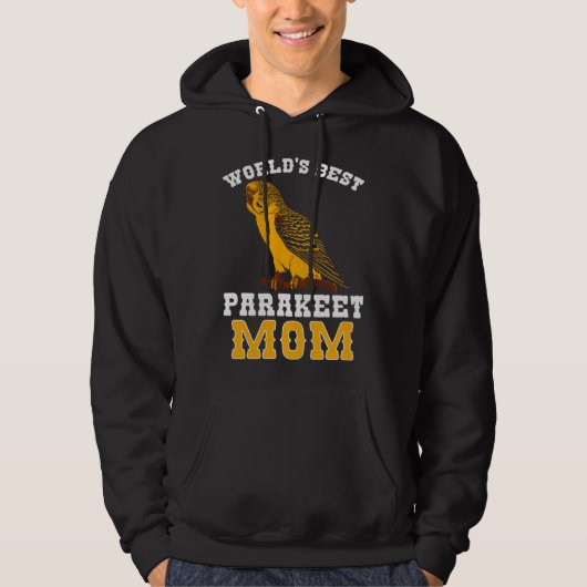 Budgie Parakeet Mom Budgerigar Hoodie (Voorkant)