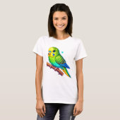Budgie Parakeet T-shirt (Voorkant volledig)