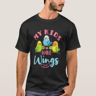 Budgie Paraket Cute Pet Bird Ma Pap Mijn Kinderen T-shirt