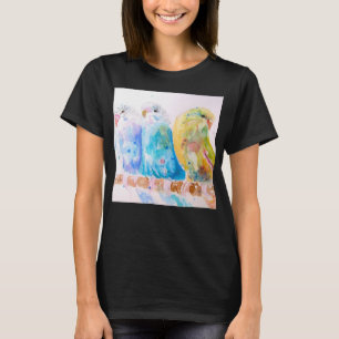 Budgie Parkiet Budgerigar Budgies Dames T-shirt