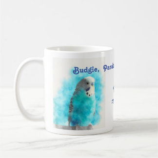 Budgie parkiet of budgerigars plezier koffiemok