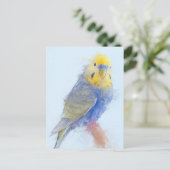 Budgie Portrait No.10 Briefkaart (Staand voorkant)