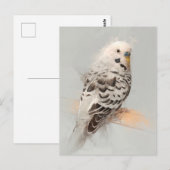 Budgie Portrait No.11 Briefkaart (Voorkant / Achterkant)