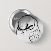 Budgie Portrait Ronde Button 5,7 Cm (Voorkant /achterkant)