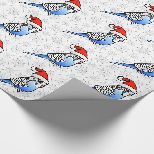 Budgie Santa Cadeaupapier (Hoek)
