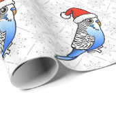 Budgie Santa Cadeaupapier (Rol Hoek)