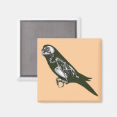 Budgie skeleton magneet (Voorkant / Achterkant)