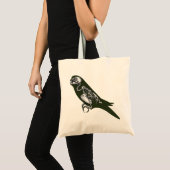 Budgie skeleton tote bag (Voorkant (product))
