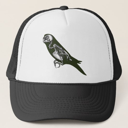 Budgie skeleton trucker pet (Voorkant)