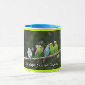 Budgie Social Cliques Coffee Mok (Midden)