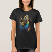 Budgie Space Budgerigar Parakeet Bird T-shirt (Voorkant)