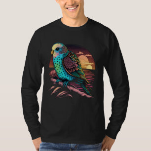 Budgie Strand Budgerigar Parkiet Vogel Zomer  2 T-shirt