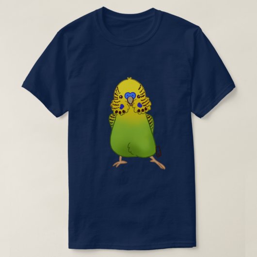 Budgie T-shirt voor Hem () (Design voorkant)