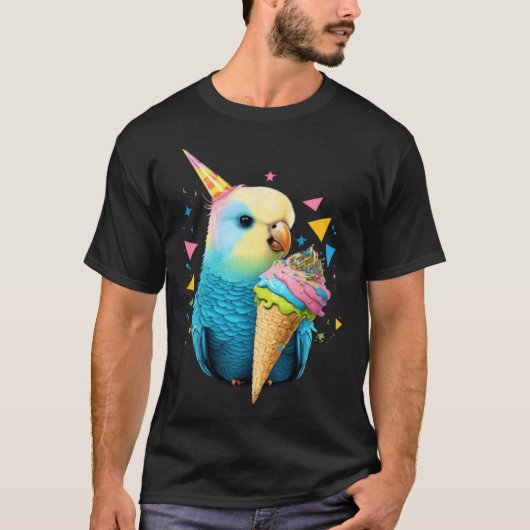 Budgie Unicorn Budgerigar Parakeet Bird  1 T-shirt (Voorkant)
