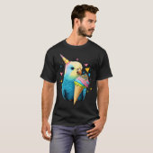 Budgie Unicorn Budgerigar Parakeet Bird  1 T-shirt (Voorkant volledig)