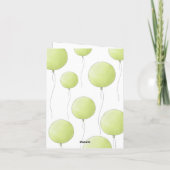 Budgie Verjaardag Vouw Dankkaart Bedankkaart (Achterkant)