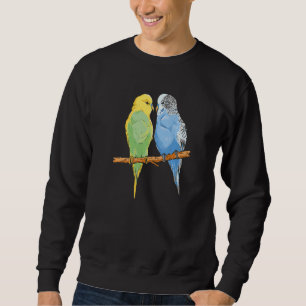 Budgie Vogels Budgerigar Parkiet Eigenaar Moeder V Trui