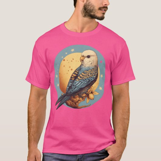 Budgie voor een Ornitholoog vogel eigenaar budgie  T-shirt (Voorkant)