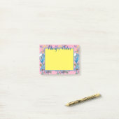 Budgie-watercolorart vrouwennaam Post-it-briefjes Post-it® Notes (Op bureau)