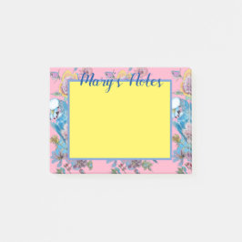 Budgie-watercolorartikelen Vrouwenaam Post-it-brie Post-it® Notes