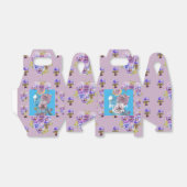 Budgie Waterverf floral lila Wedding Cake Box Bedankdoosjes (Uitgevouwen)