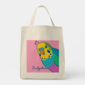 Budgielove Boodschappentas Tote Bag (Achterkant)