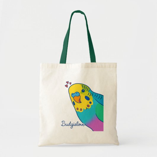 Budgielove Boodschaptas Tote Bag (Voorkant)