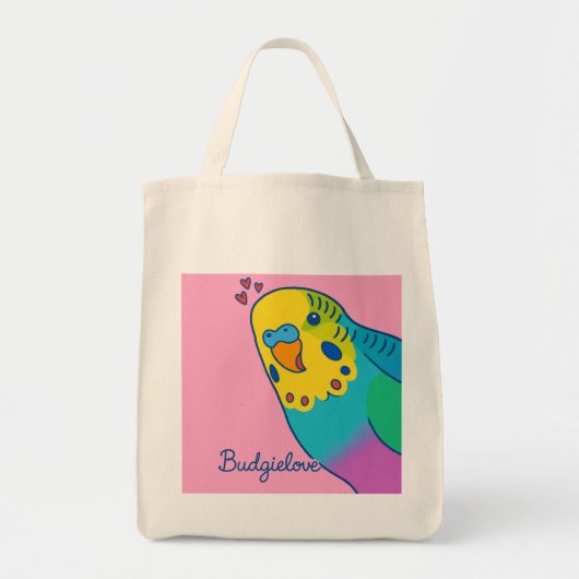 Budgielove Grocerybag  Tote Bag (Voorkant)