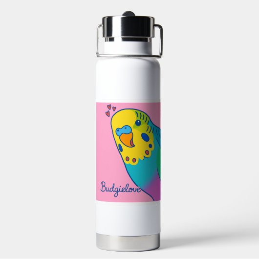 Budgielove Hydration - water bottle  Waterfles (Achterkant)
