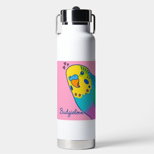 Budgielove Hydration - water bottle  Waterfles (Voorkant)