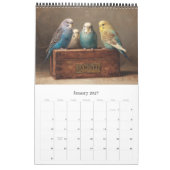 BUDGIES 2026 Parkietkunst Kalender (Jan 2027)