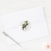 Budgies De beste kleine maatjes Ronde Sticker (Envelop)