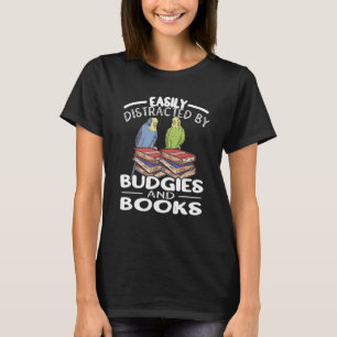 Budgies en Boeken Parkiet Budgerigar Boek Budgie T-shirt