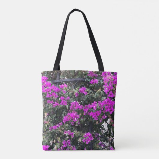 Budgies en Pinky mauve Bougainvillea Tote Bag (Achterkant)
