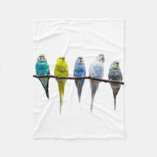 Budgies Fleece Deken